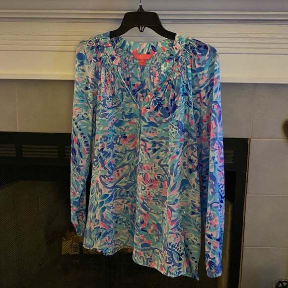 Lilly Pulitzer Elsa Silk Top - Picture 3 of 5